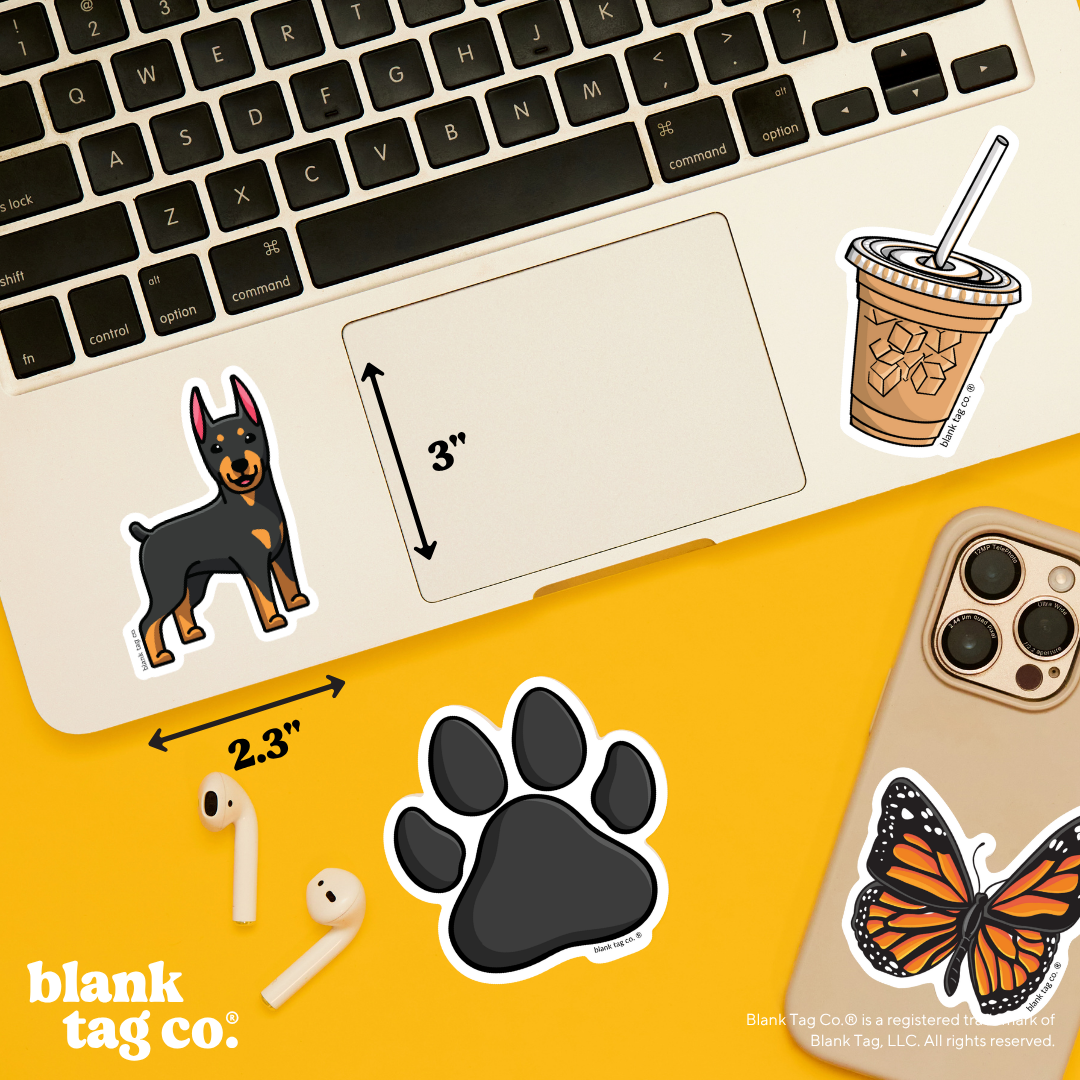 Blank Tag Co.® Waterproof Sticker - Doberman Pinscher