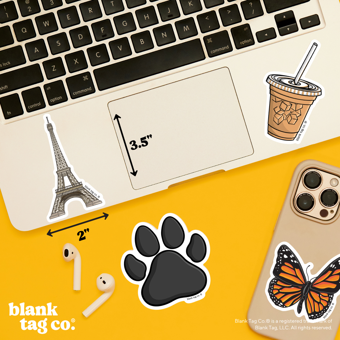 Blank Tag Co.® Waterproof Sticker - Eiffel Tower