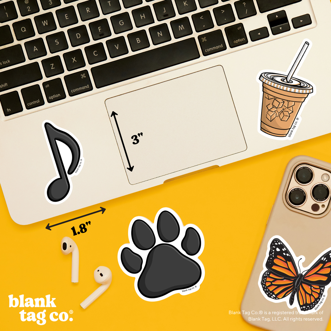 Blank Tag Co.® Waterproof Sticker - Eighth Note