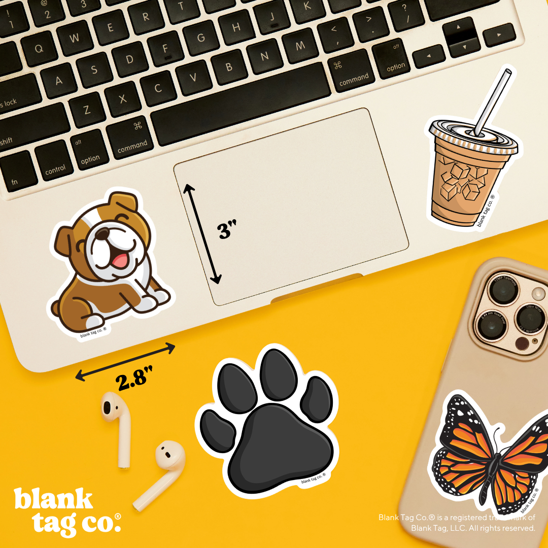 Blank Tag Co.® Waterproof Sticker - English Bulldog