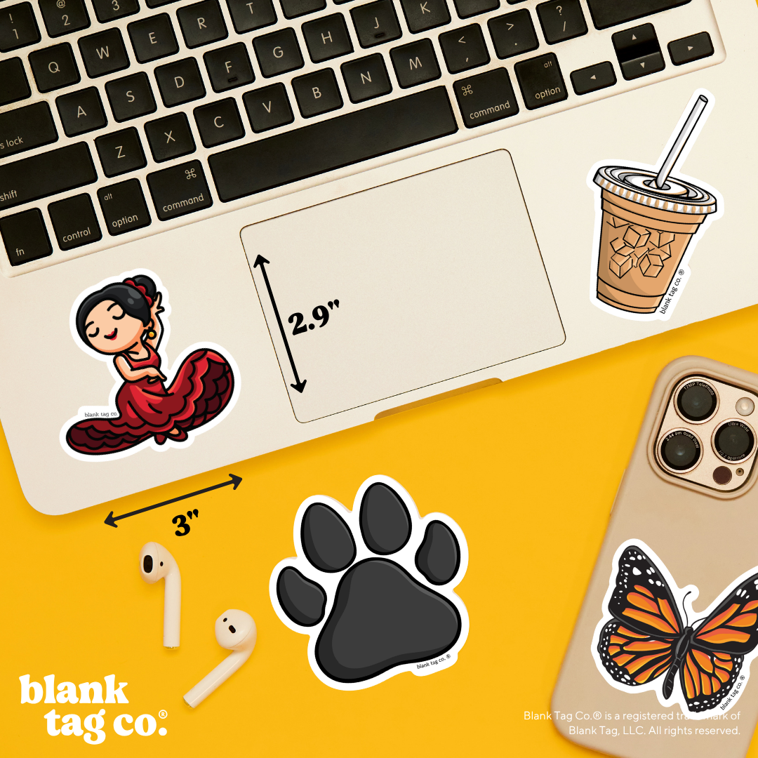 Blank Tag Co.® Waterproof Sticker - Flamenco Dancer