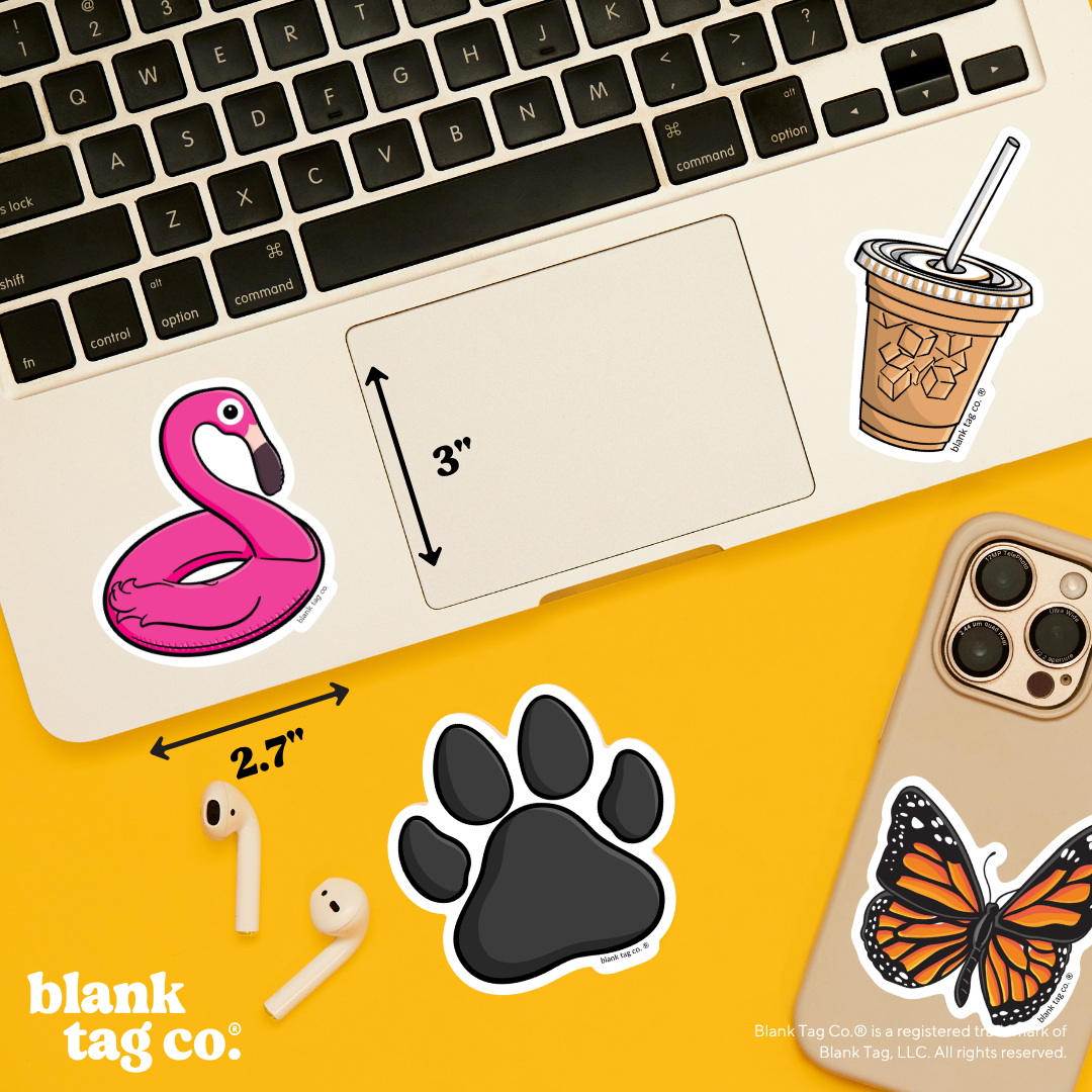Blank Tag Co.® Waterproof Sticker - Flamingo Floaty