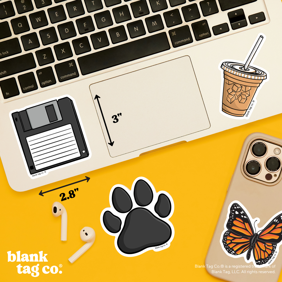 Blank Tag Co.® Waterproof Sticker - Floppy Disk