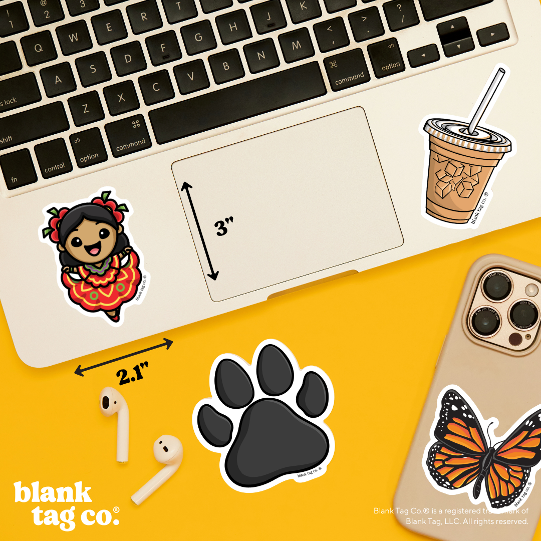 Blank Tag Co.® Waterproof Sticker - Folklorico Dancer