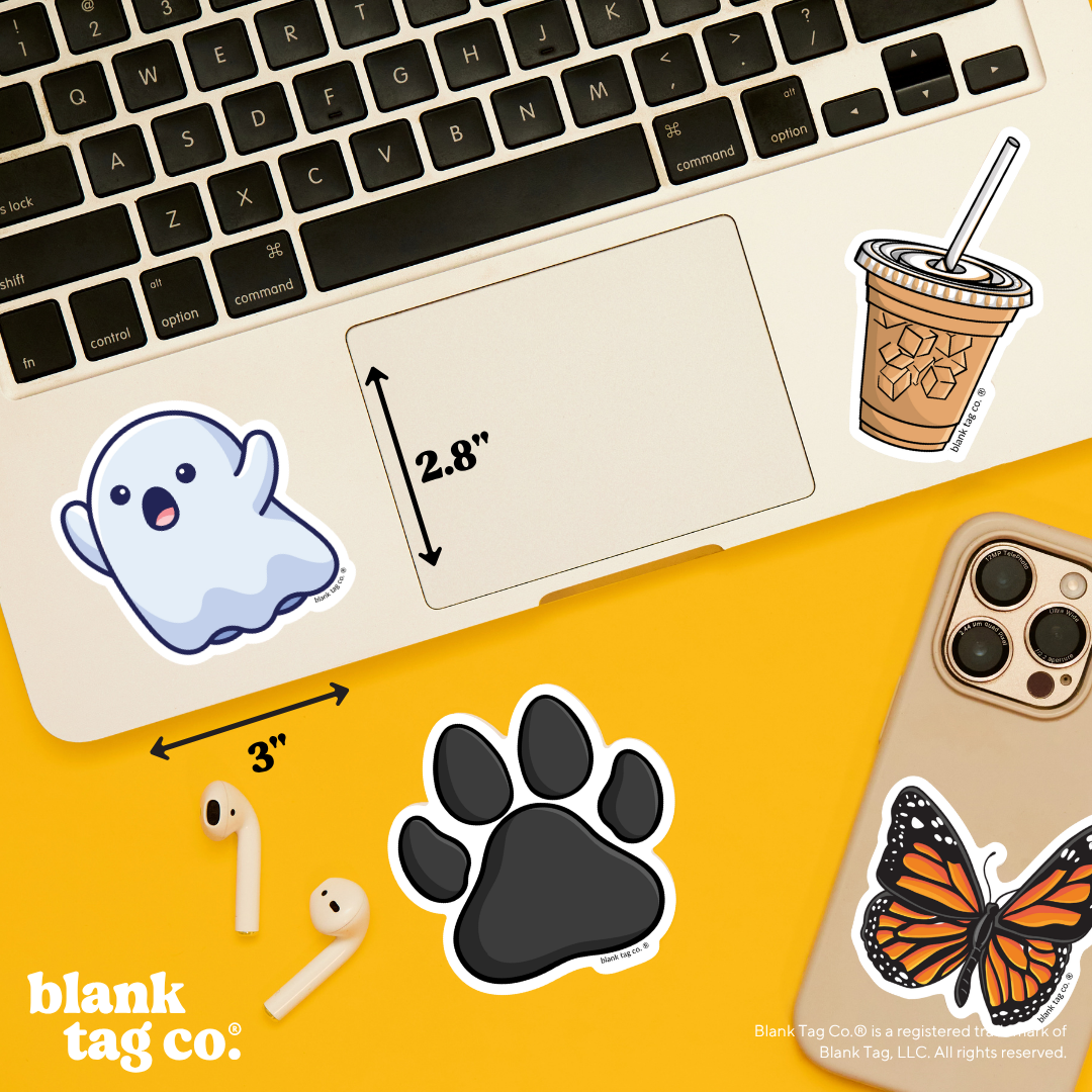 Blank Tag Co.® Waterproof Sticker - Ghost