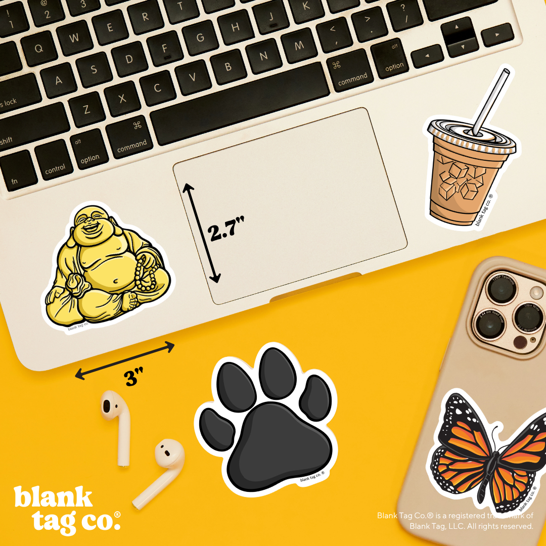 Blank Tag Co.® Waterproof Sticker - Golden Buddha