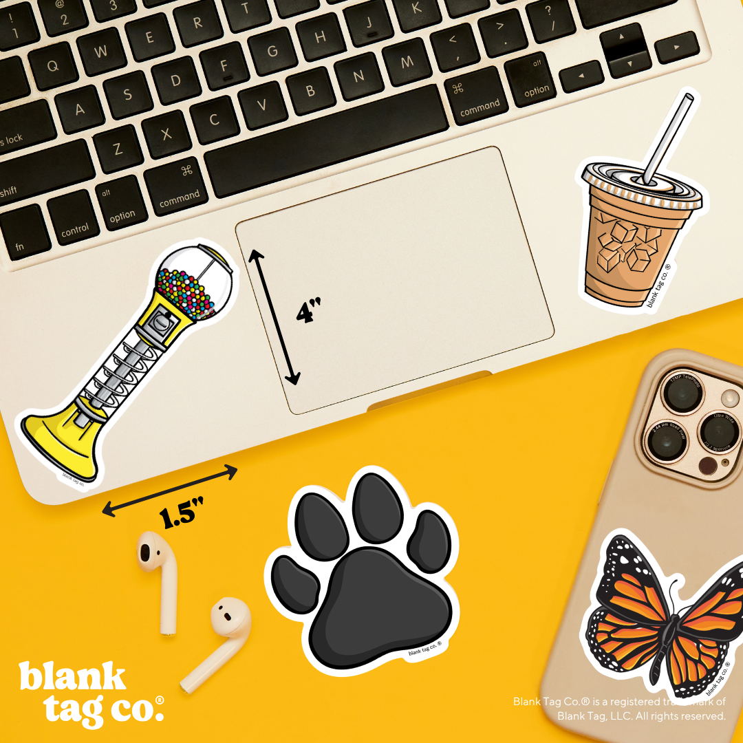 Blank Tag Co.® Waterproof Sticker - Gumball Machine