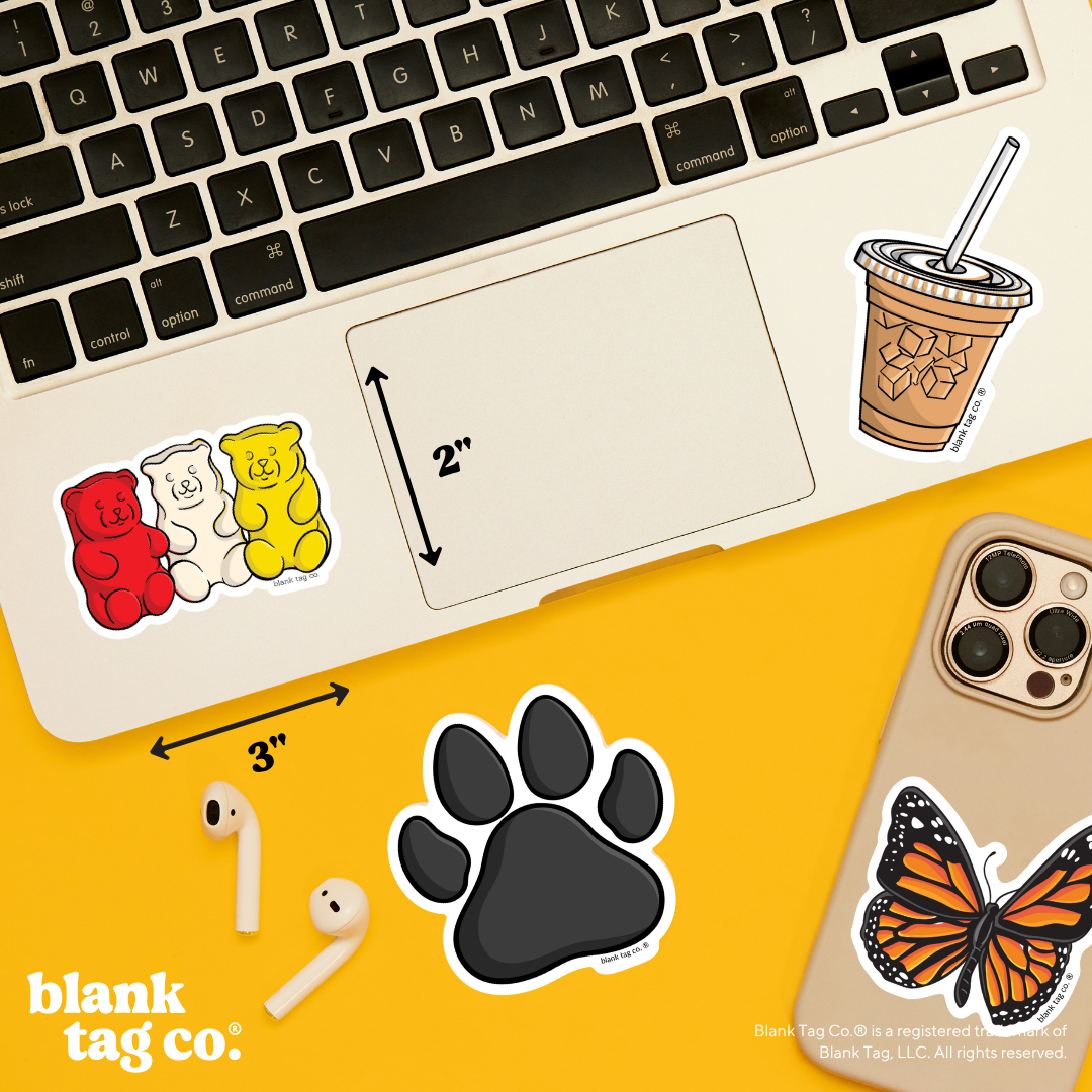 Blank Tag Co.® Waterproof Sticker - Gummy Bears