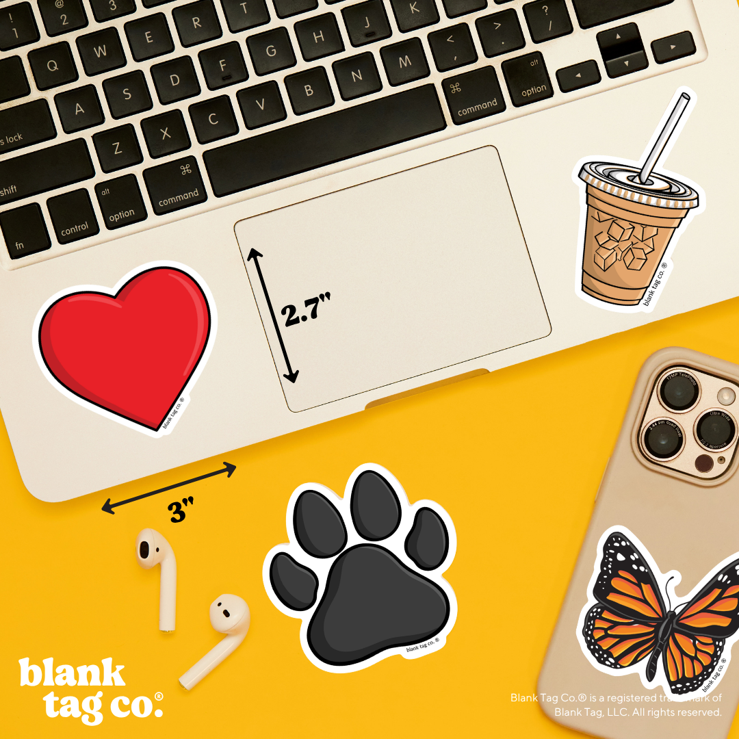 Blank Tag Co.® Waterproof Sticker - Heart