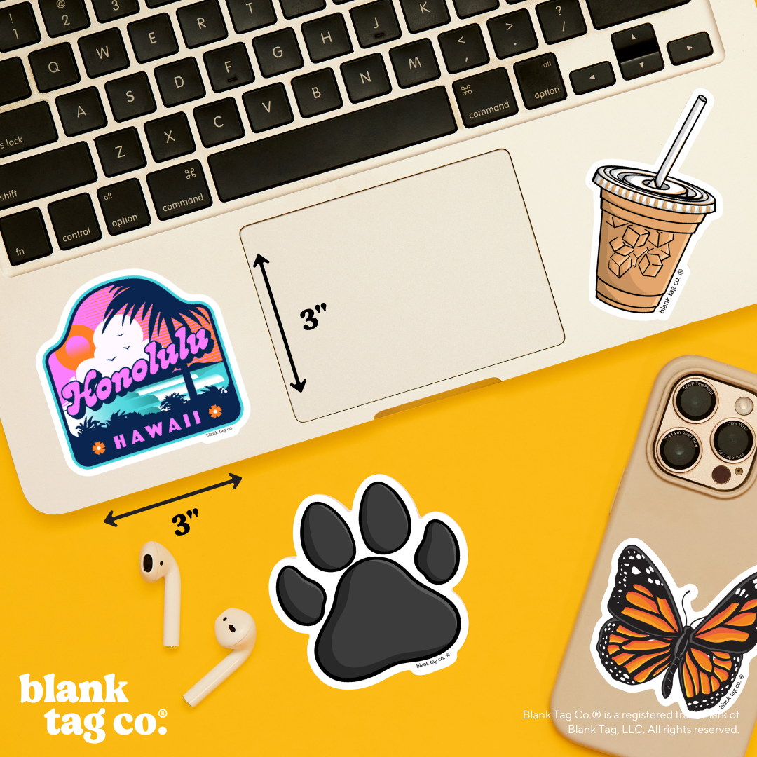 Blank Tag Co.® Waterproof Sticker - Honolulu City Badge