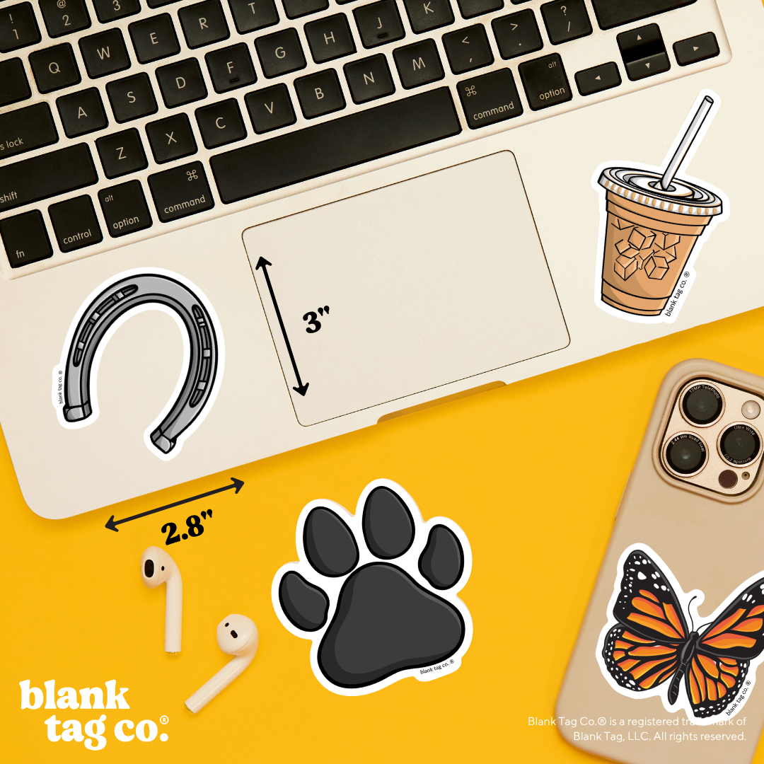 Blank Tag Co.® Waterproof Sticker - Horseshoe