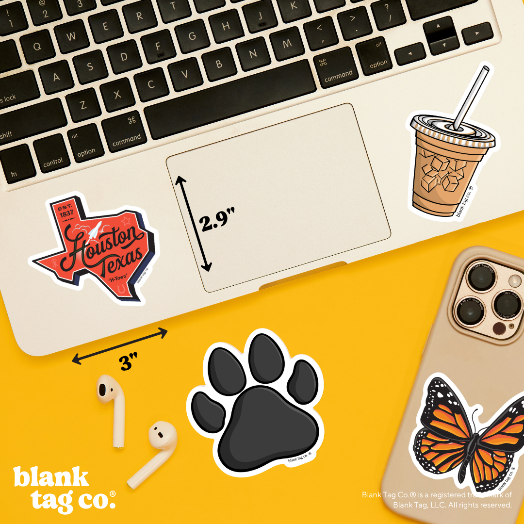 Blank Tag Co.® Waterproof Sticker - Houston Cityscape