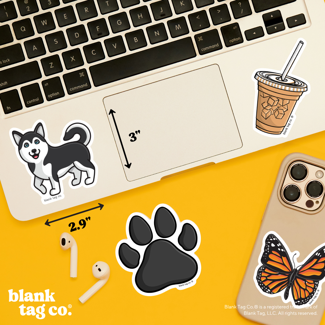 Blank Tag Co.® Waterproof Sticker - Husky