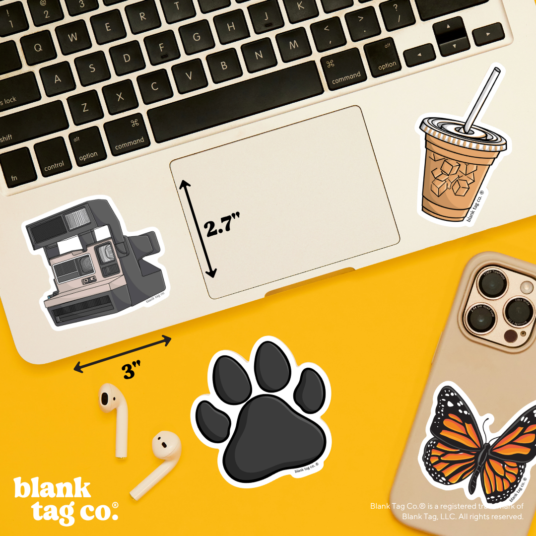 Blank Tag Co.® Waterproof Sticker - Instant Camera