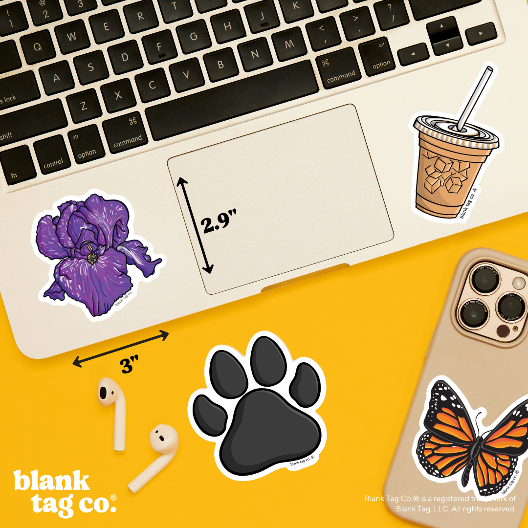 Blank Tag Co.® Waterproof Sticker - Iris