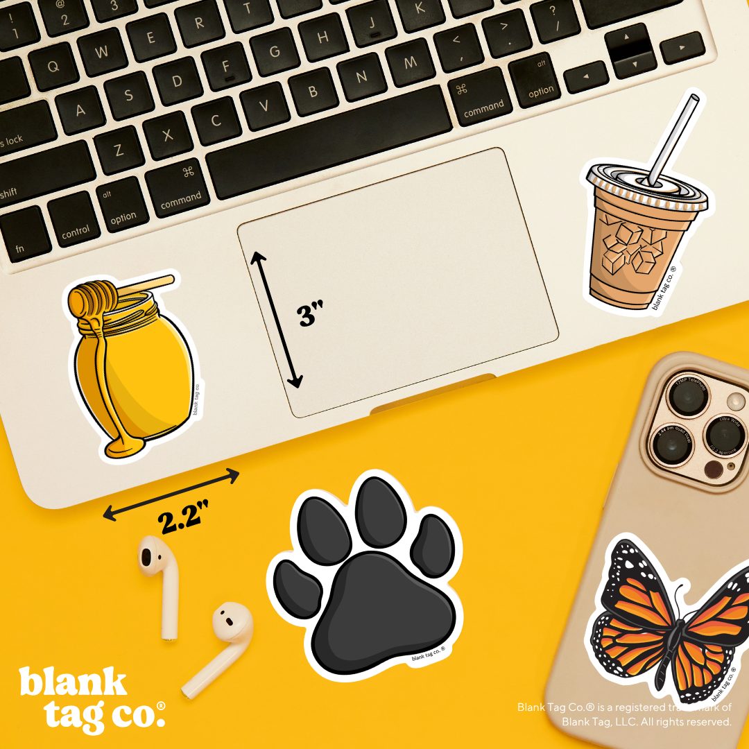 Blank Tag Co.® Waterproof Sticker - Jar of Honey