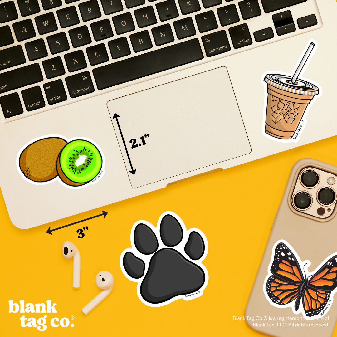 Blank Tag Co.® Waterproof Sticker - Kiwi