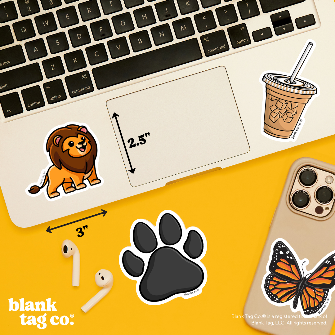 Blank Tag Co.® Waterproof Sticker - Lion