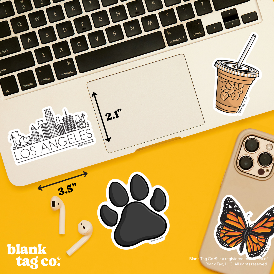 Blank Tag Co.® Waterproof Sticker - Los Angeles Skyline