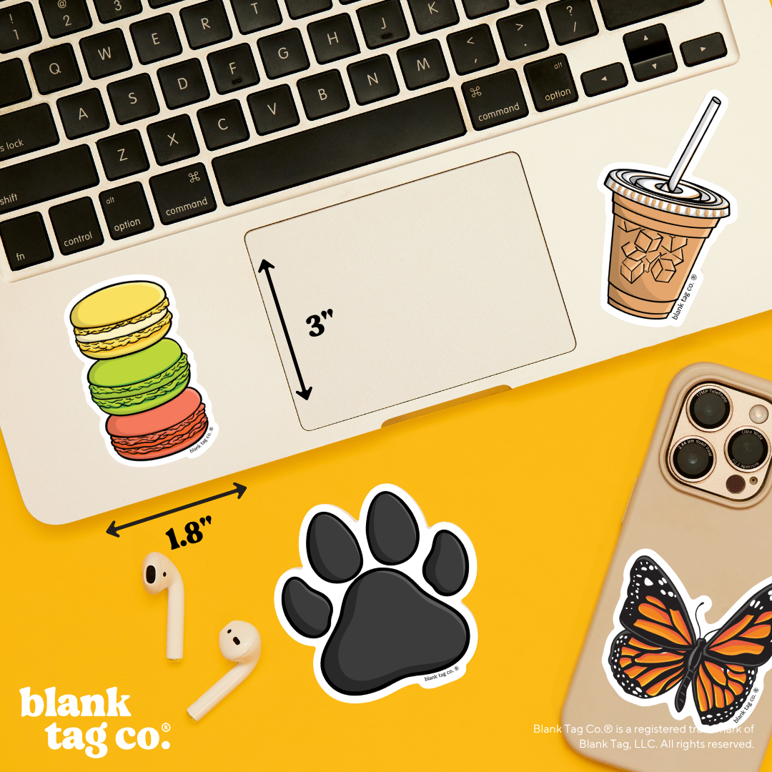 Blank Tag Co.® Waterproof Sticker - Macarons