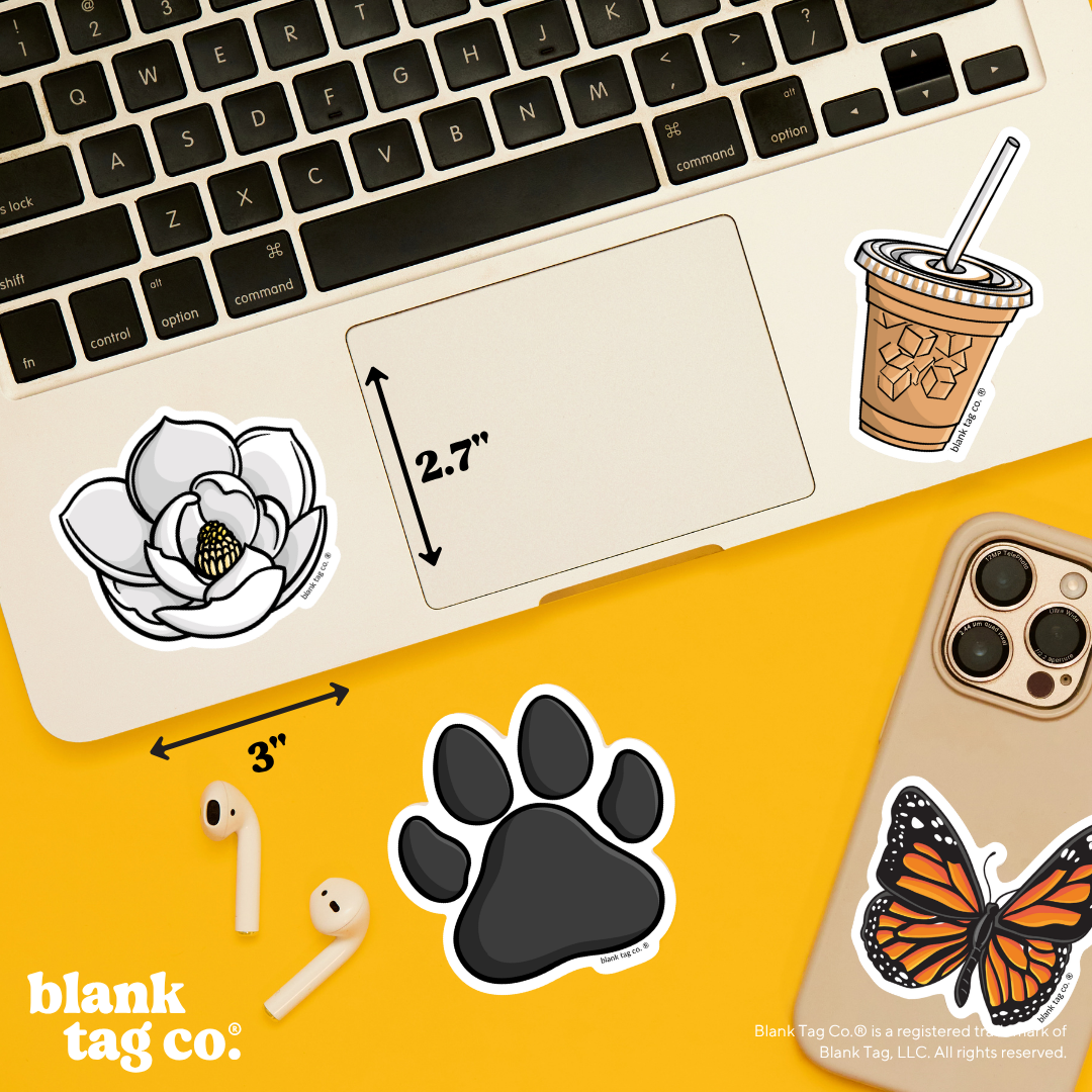 Blank Tag Co.® Waterproof Sticker - Magnolia
