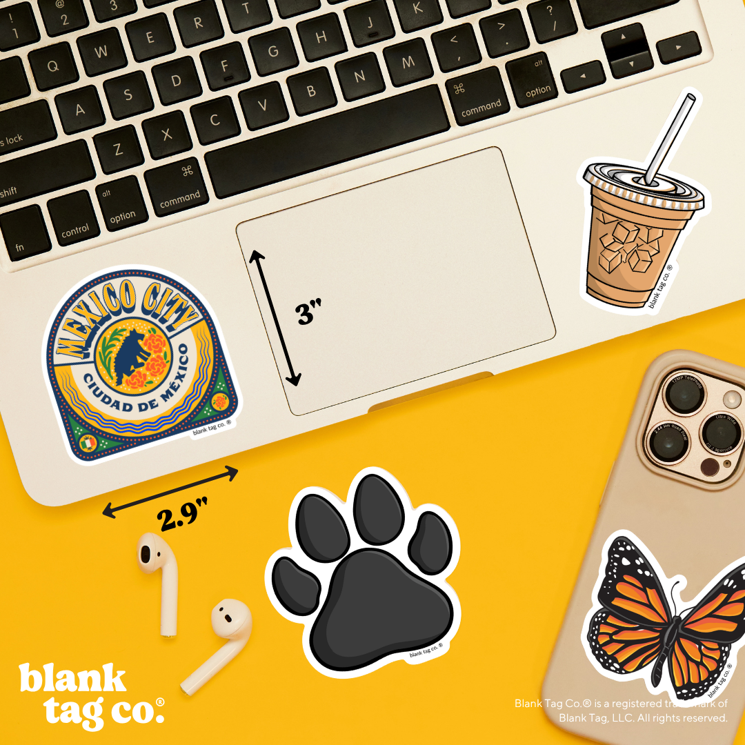 Blank Tag Co.® Waterproof Sticker - Mexico City City Badge