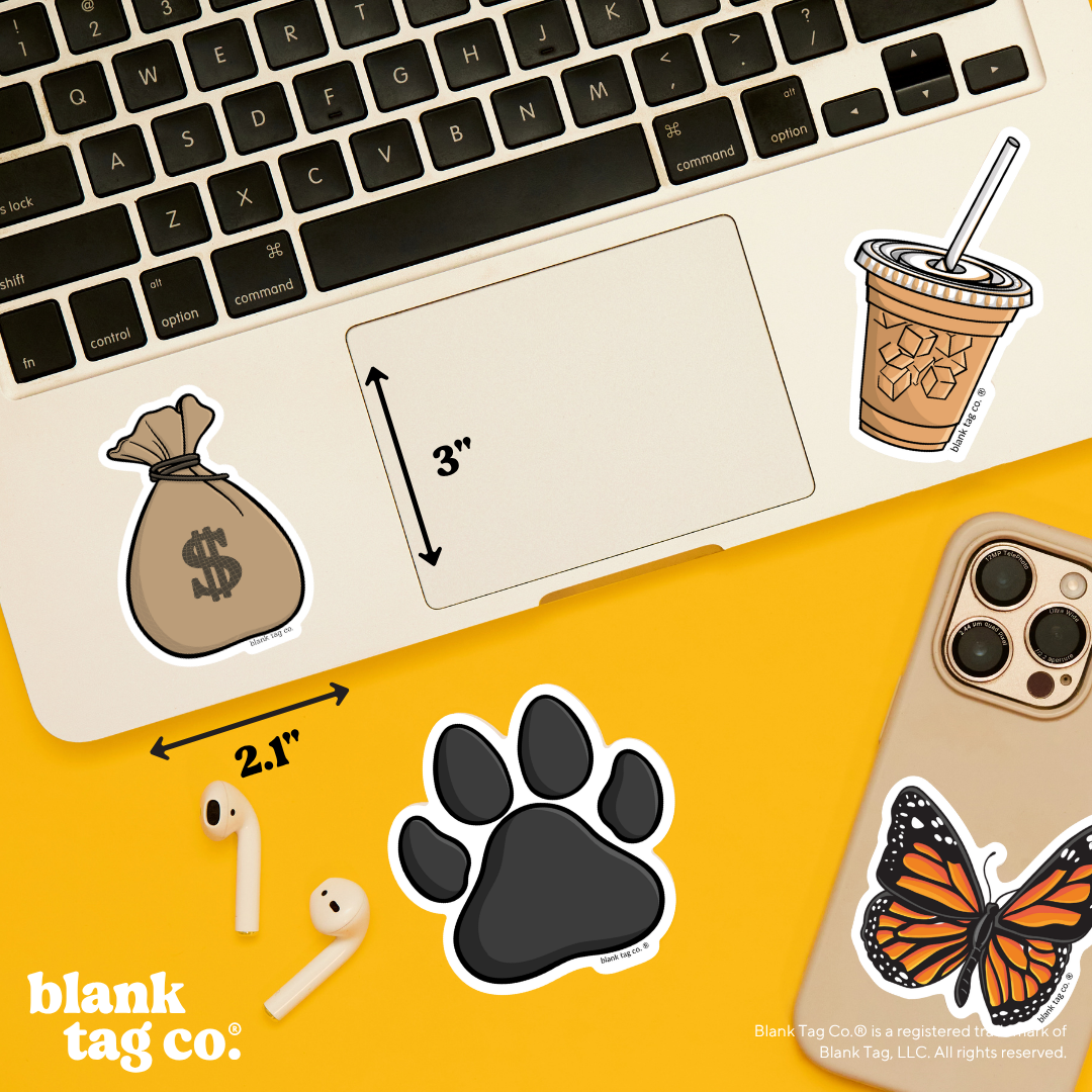 Blank Tag Co.® Waterproof Sticker - Money Bag