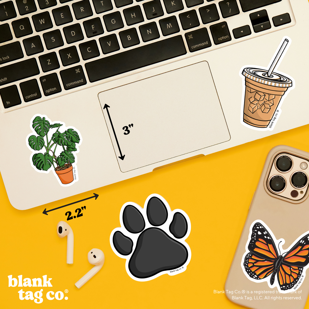 Blank Tag Co.® Waterproof Sticker - Monstera Plant