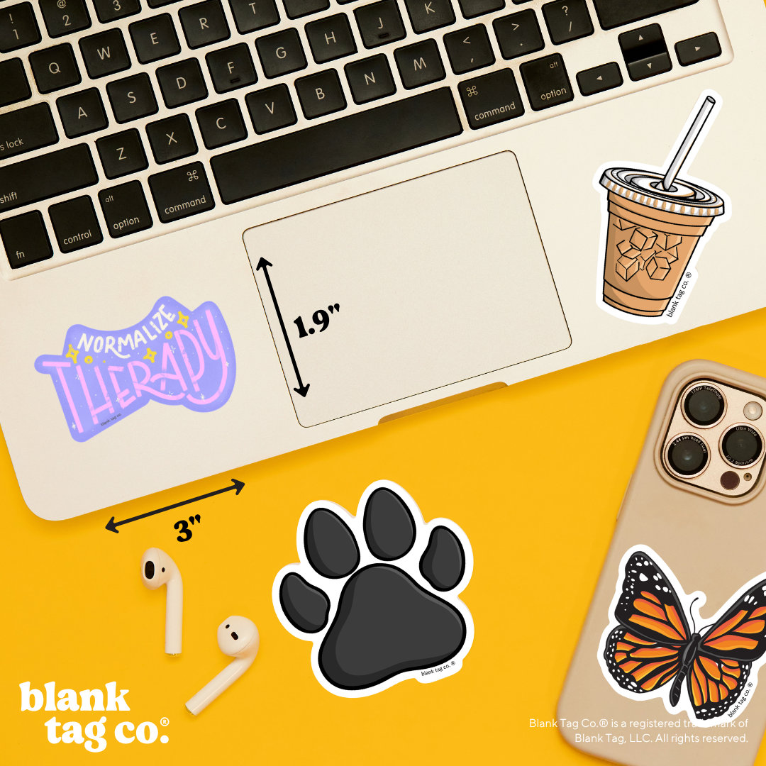 Blank Tag Co.® Waterproof Sticker - Normalize Therapy