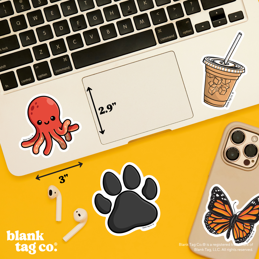 Blank Tag Co.® Waterproof Sticker - Octopus