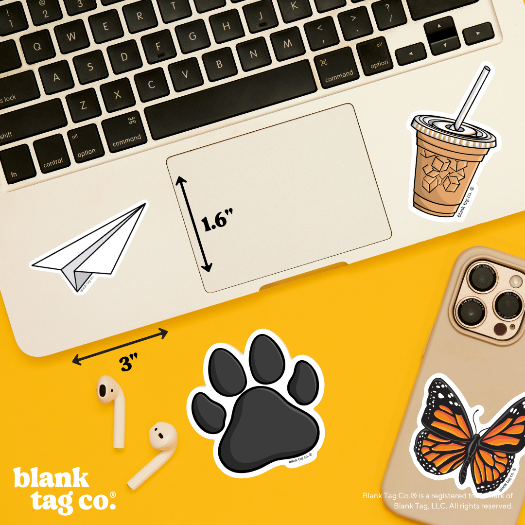 Blank Tag Co.® Waterproof Sticker - Paper Plane