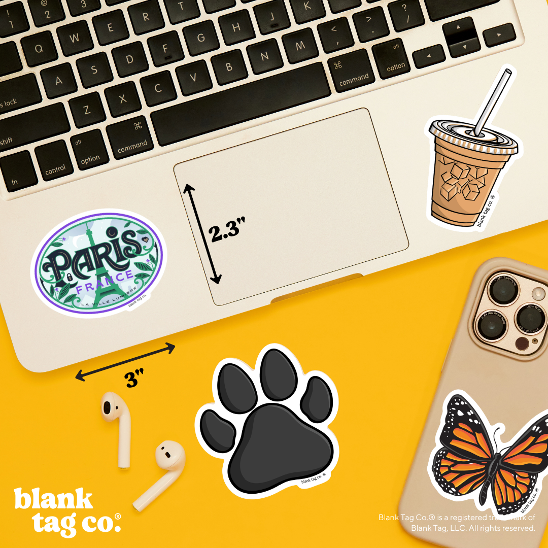 Blank Tag Co.® Waterproof Sticker - Paris City Badge