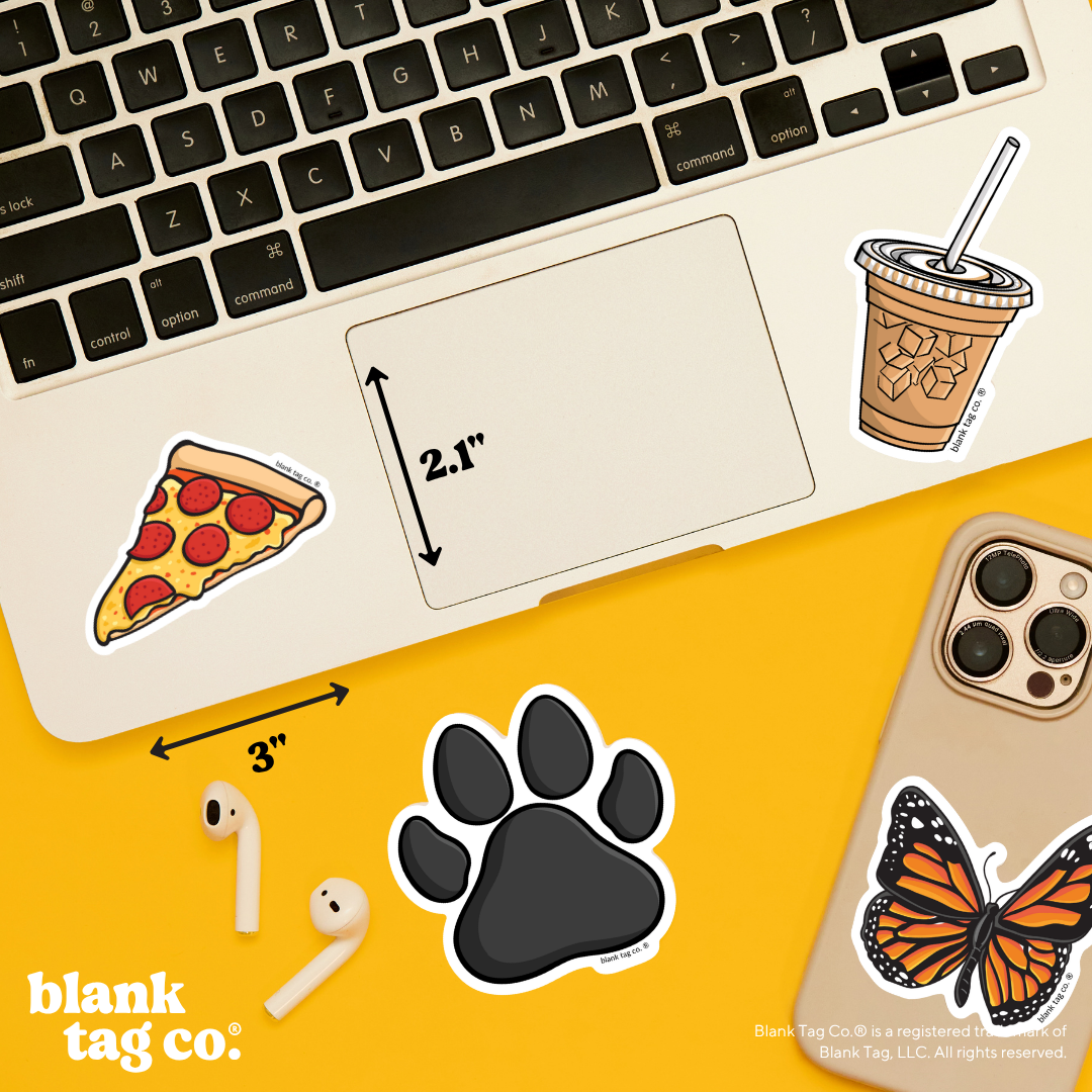 Blank Tag Co.® Waterproof Sticker - Pepperoni Pizza Slice