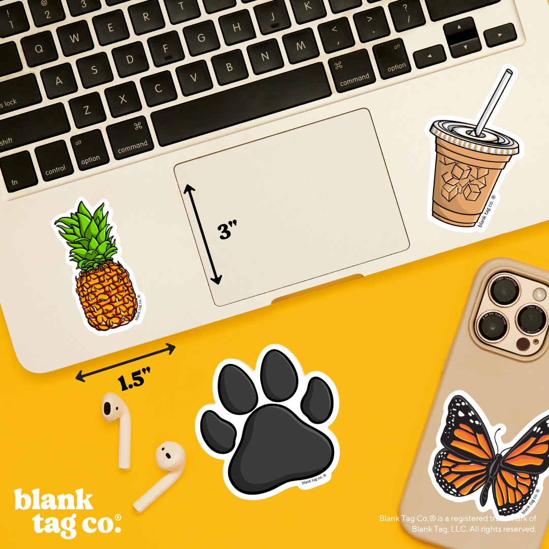 Blank Tag Co.® Waterproof Sticker - Pineapple