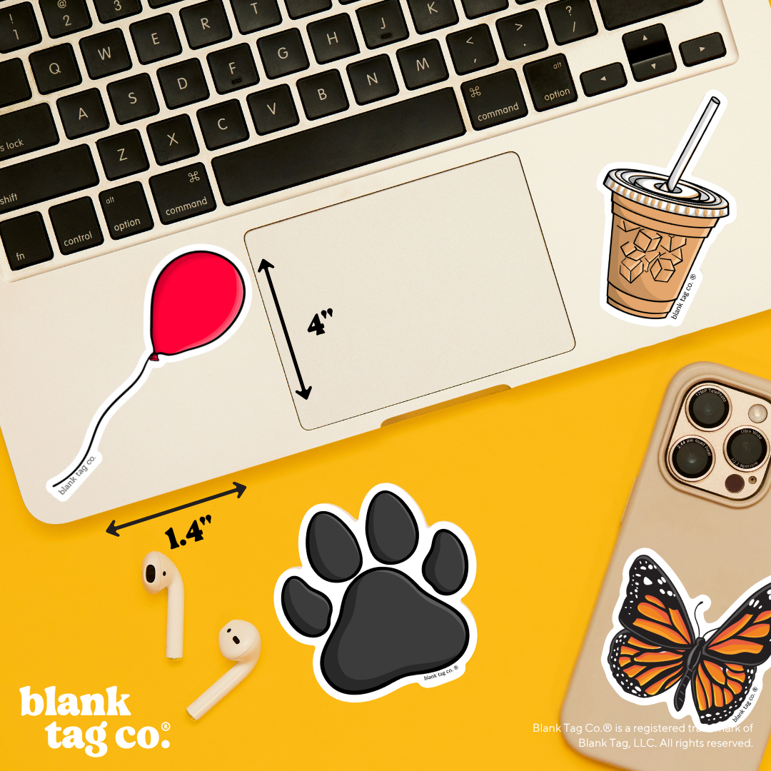 Blank Tag Co.® Waterproof Sticker - Red Balloon