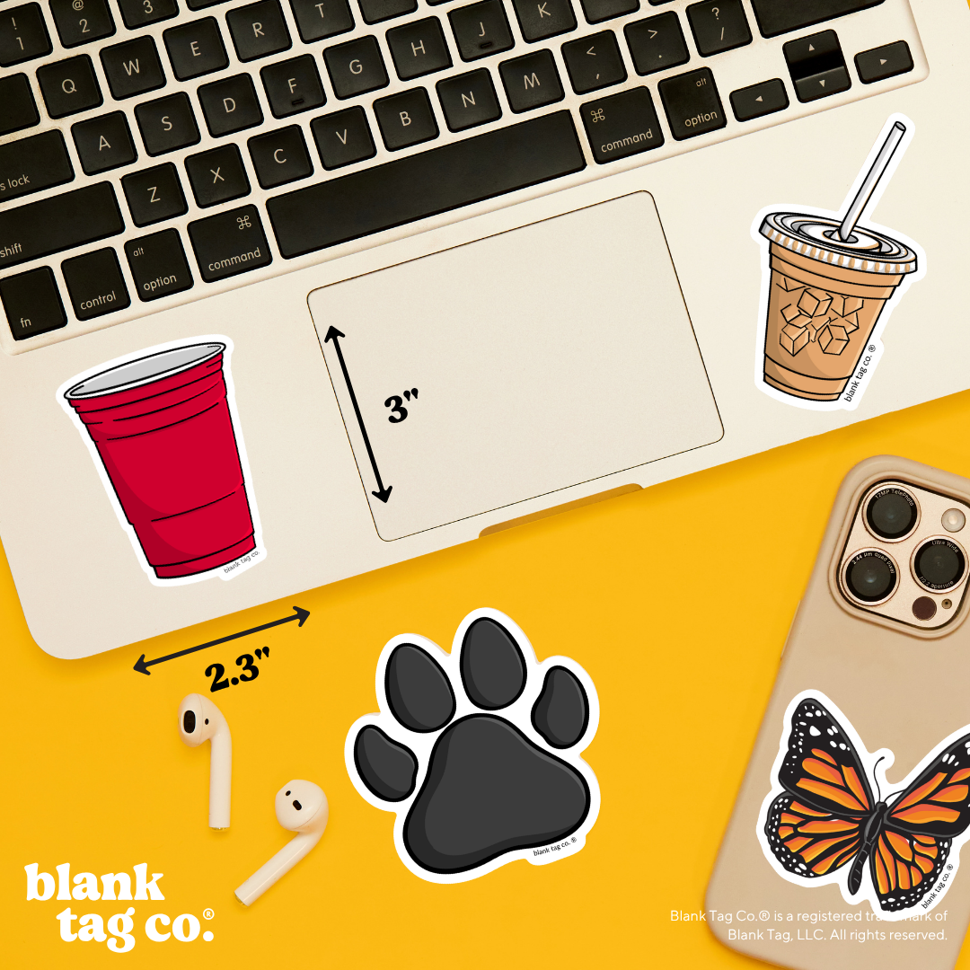 Blank Tag Co.® Waterproof Sticker - Red Cup