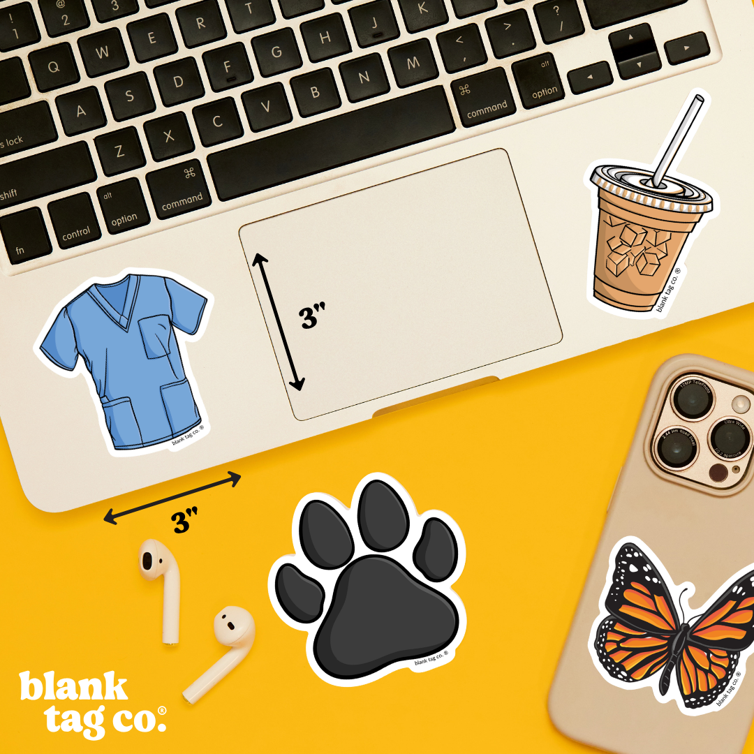 Blank Tag Co.® Waterproof Sticker - Scrubs
