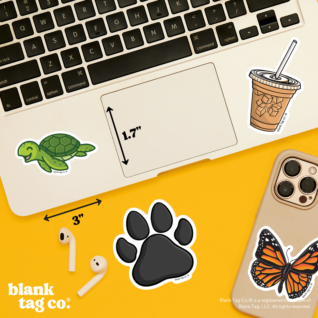 Blank Tag Co.® Waterproof Sticker - Sea Turtle