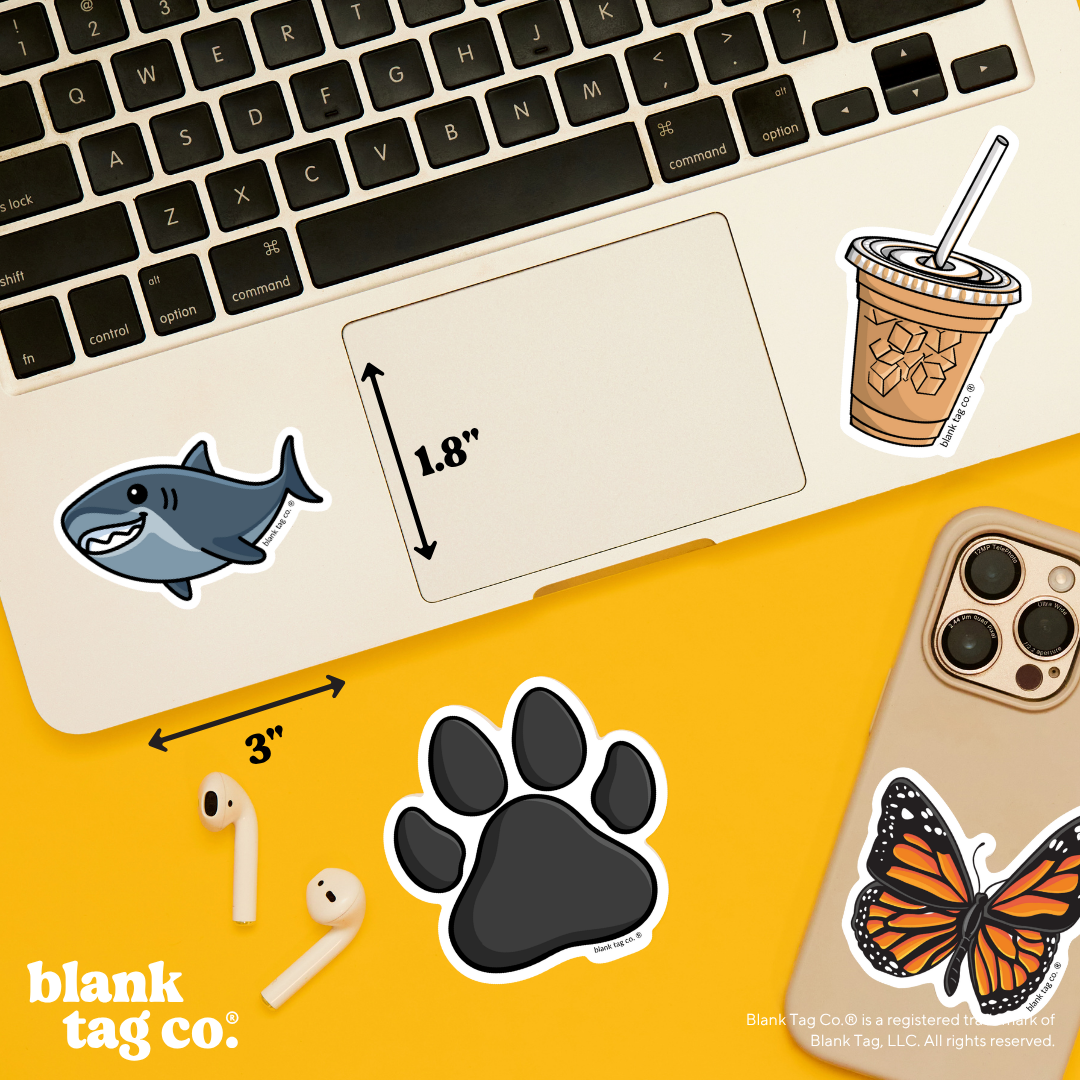 Blank Tag Co.® Waterproof Sticker - Shark