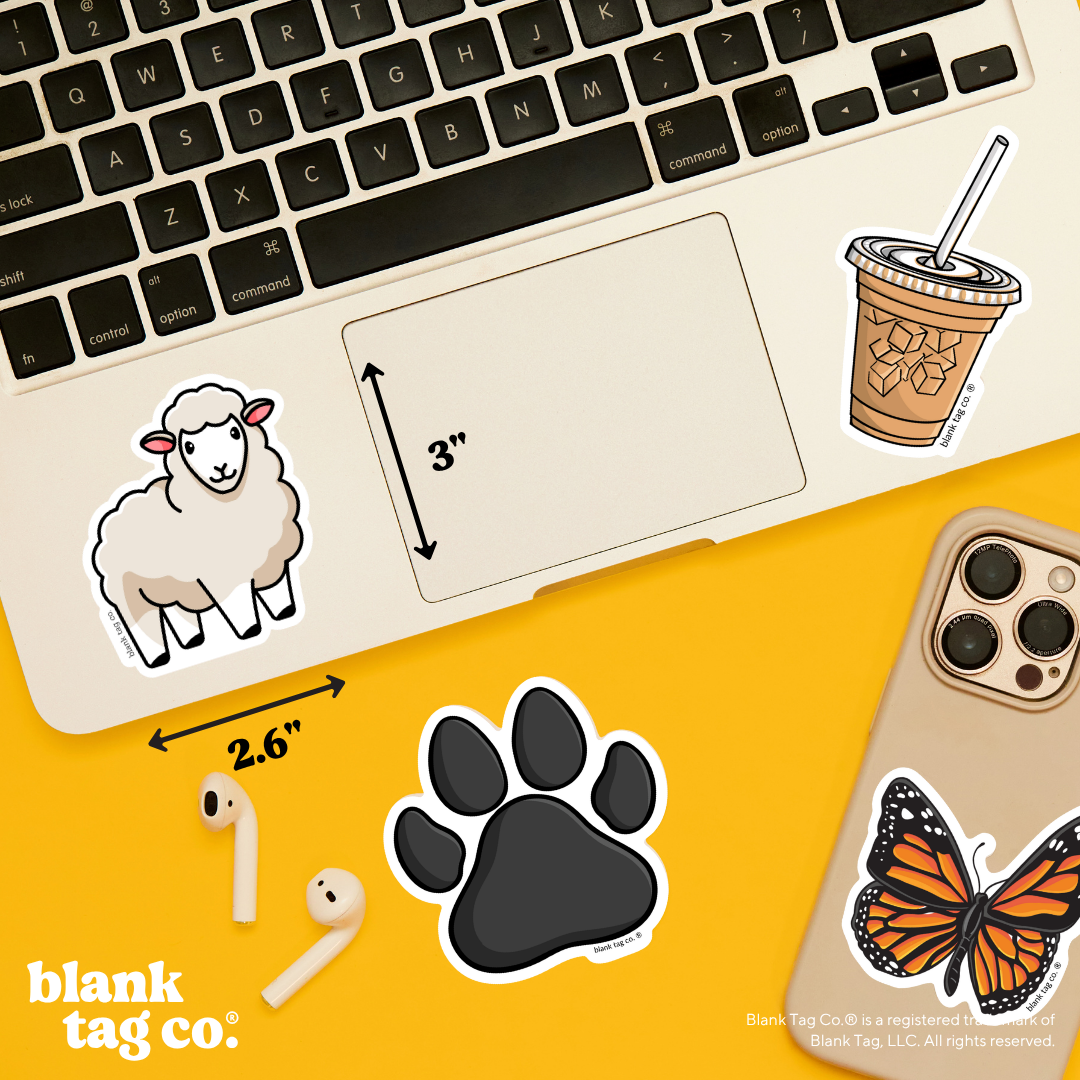 Blank Tag Co.® Waterproof Sticker - Sheep