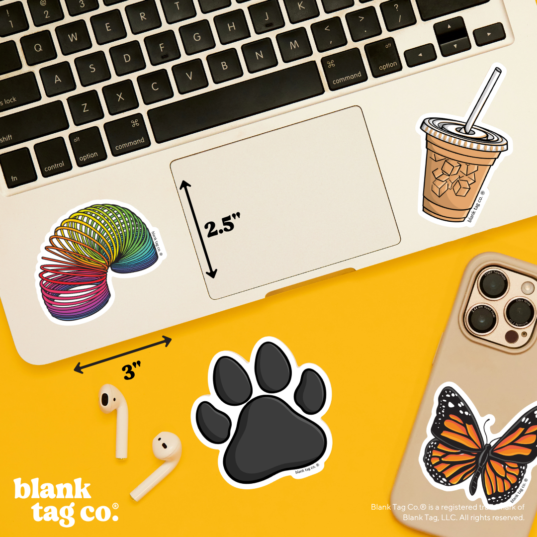 Blank Tag Co.® Waterproof Sticker - Slinky