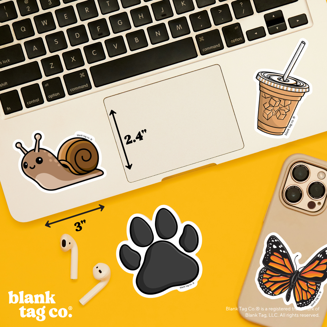 Blank Tag Co.® Waterproof Sticker - Snail