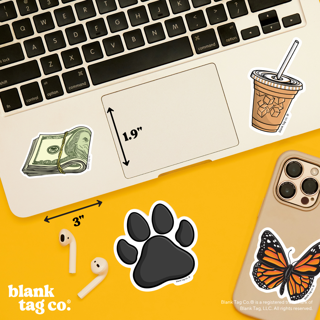 Blank Tag Co.® Waterproof Sticker - Stack of Cash