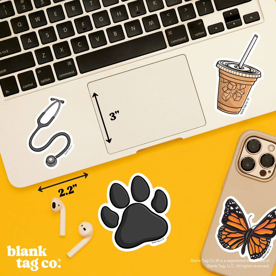 Blank Tag Co.® Waterproof Sticker - Stethoscope