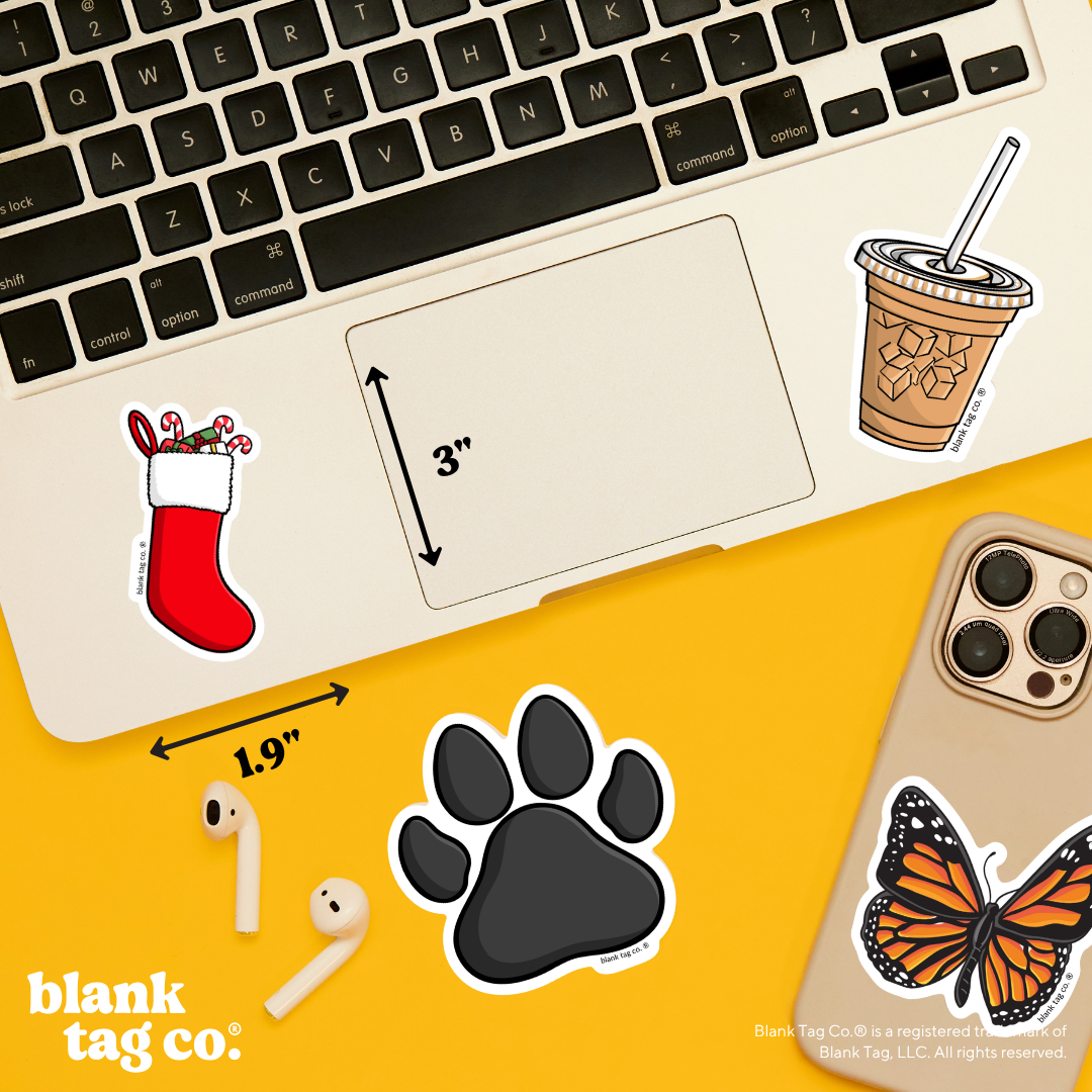 Blank Tag Co.® Waterproof Sticker - Stocking
