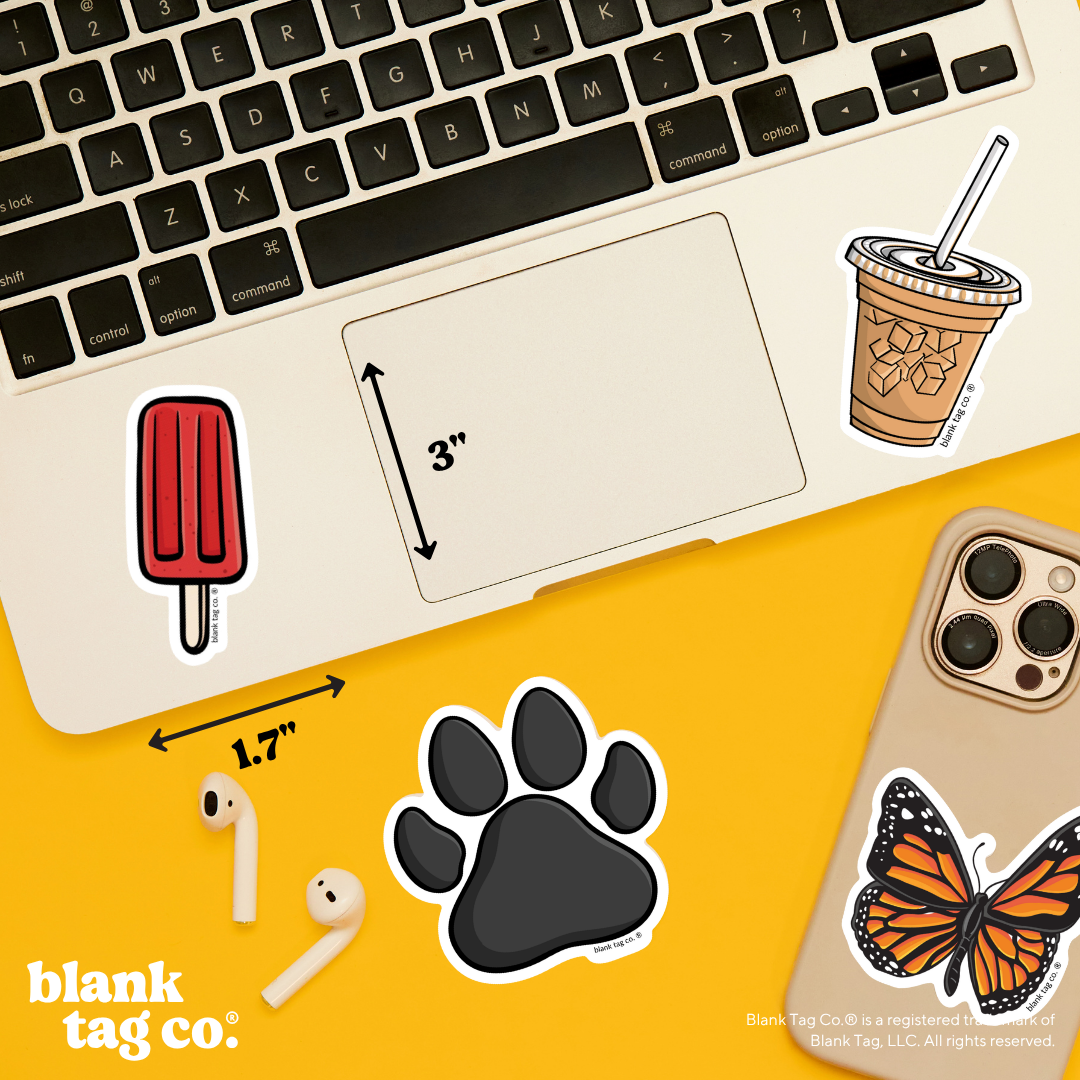 Blank Tag Co.® Waterproof Sticker - Strawberry Paleta