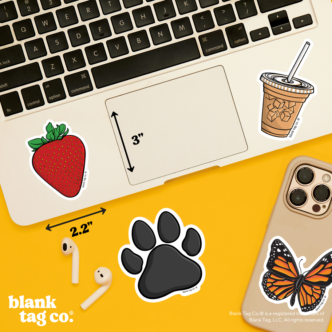 Blank Tag Co.® Waterproof Sticker - Strawberry