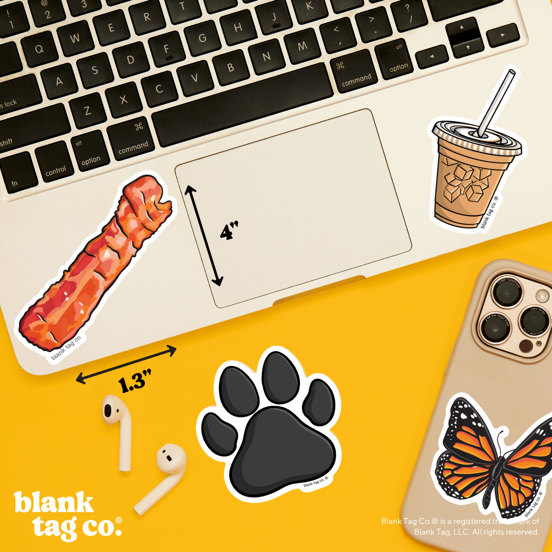 Blank Tag Co.® Waterproof Sticker - Strip of Bacon