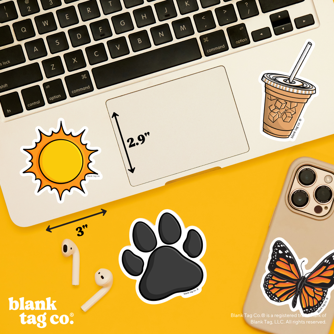 Blank Tag Co.® Waterproof Sticker - Sun