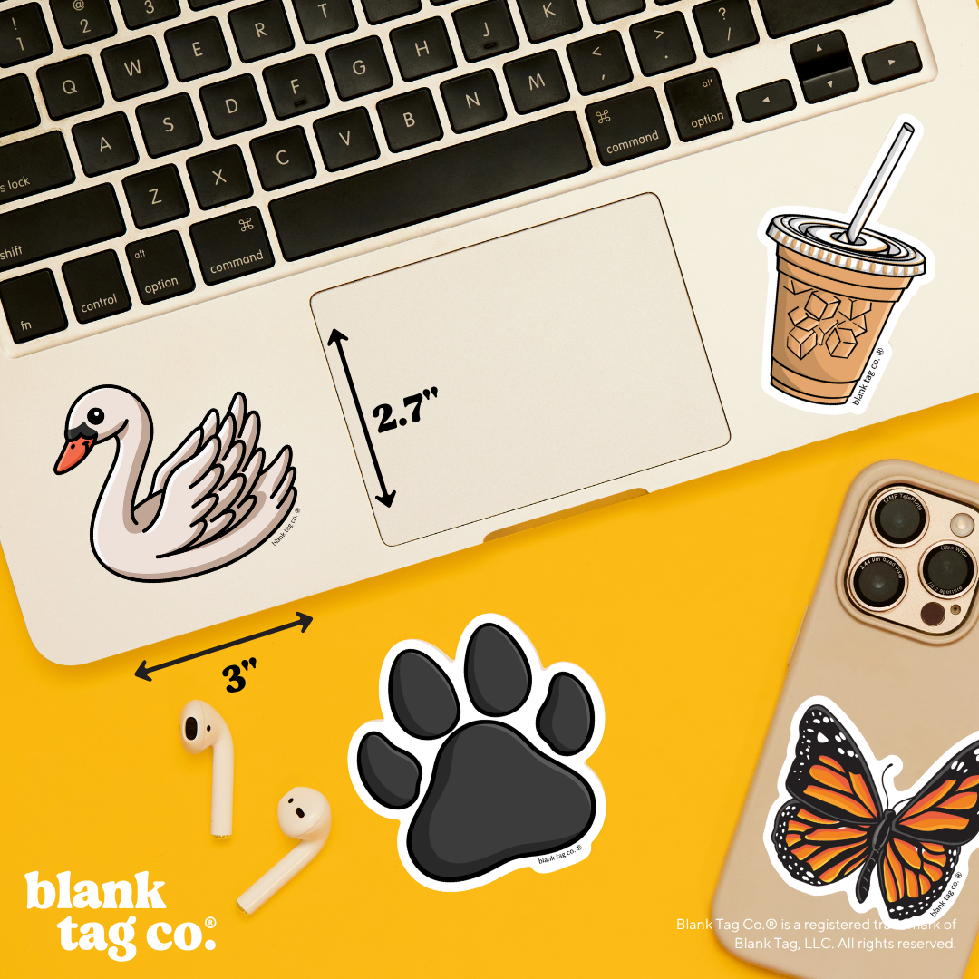 Blank Tag Co.® Waterproof Sticker - Swan